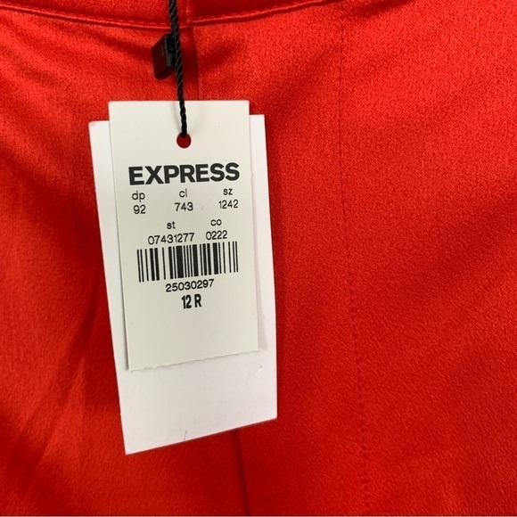 Express Wide Leg Red Trouser Pants Size 12R NWT - Picture 4 of 8